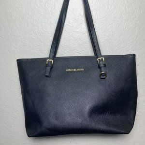 Michael Kors Charlotte Ciara Large Zip Tote Shoulder Bag - Black